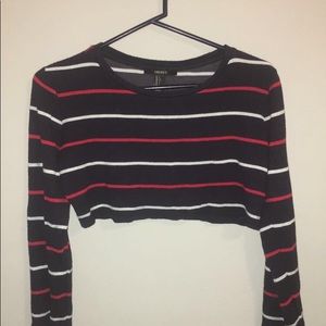 long sleeve FOREVER 21 crop top